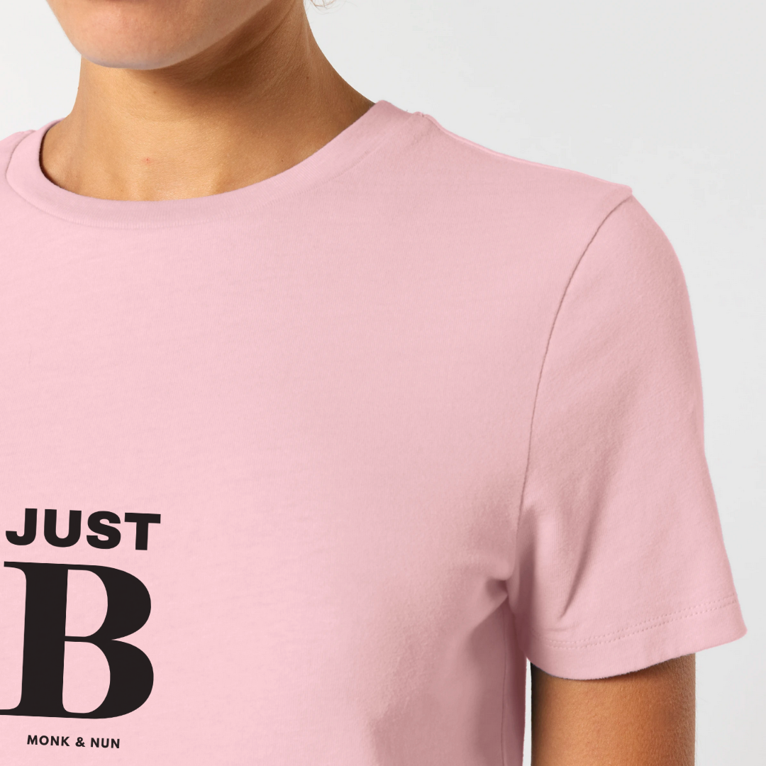 Damen T-Shirt slim fit stretchy "JUST BE"