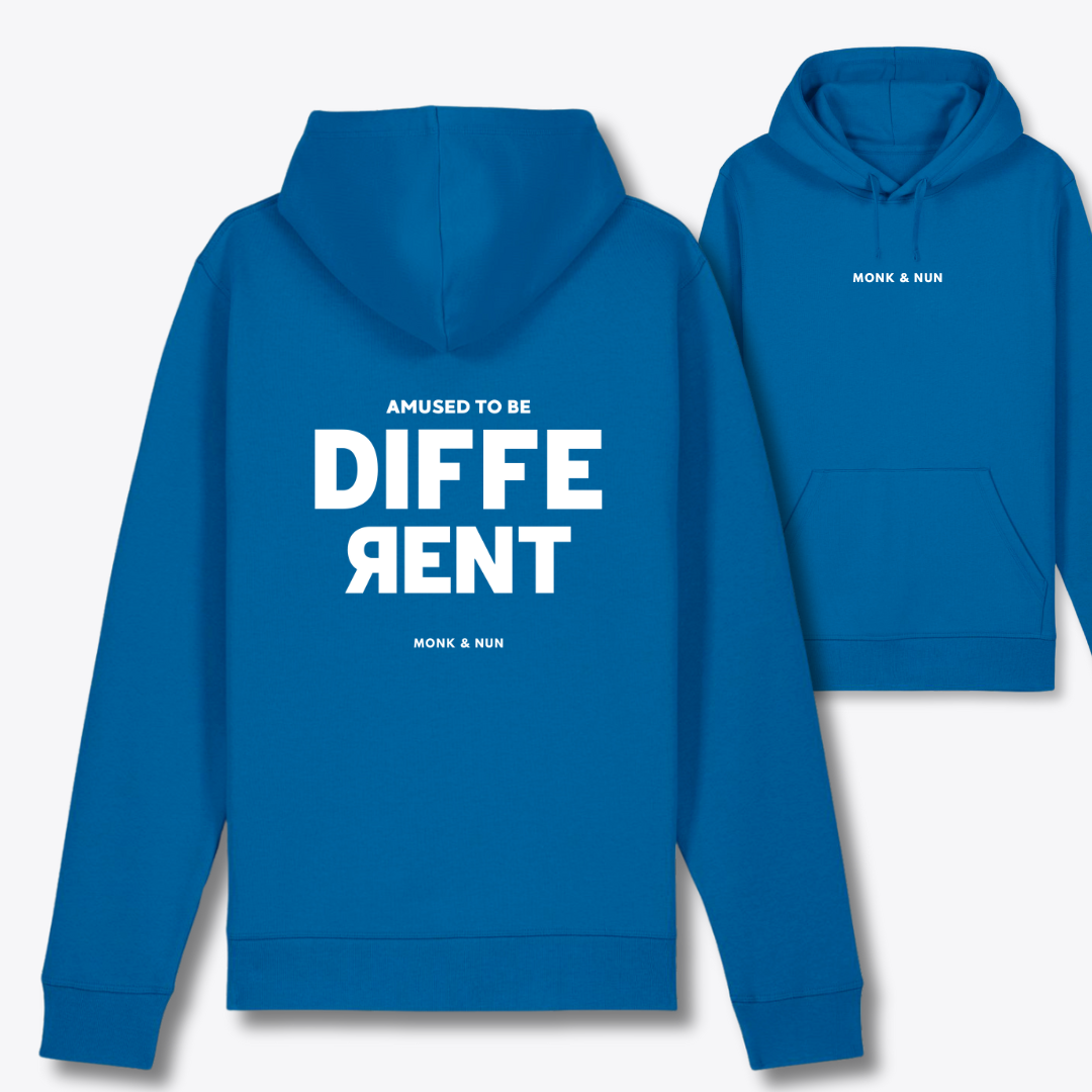 Bio Hoodie Unisex "AMUSED TO BE DIFFERENT"