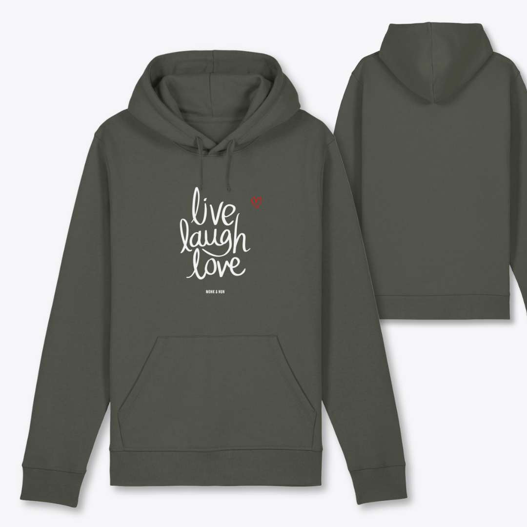 Damen Hoodie regular fit "LIVE LAUGH LOVE"