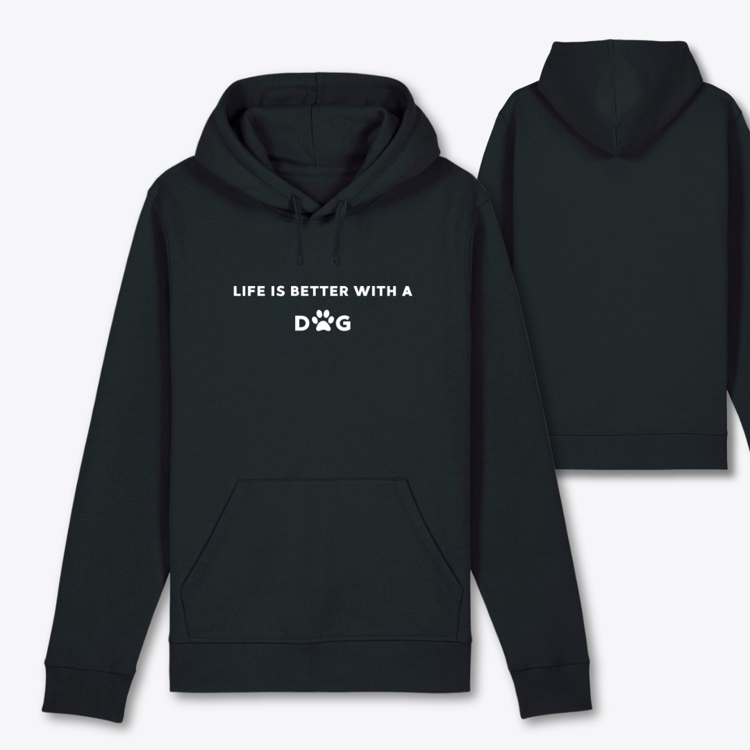 Damen Hoodie regular fit "LIFE IS BETTER WITH A DOG"