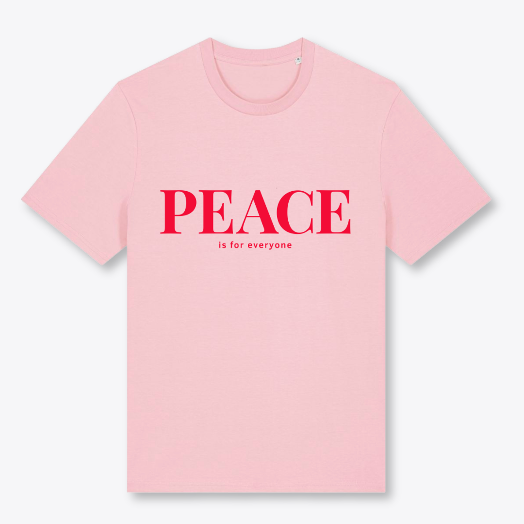 Unisex T-Shirt "PEACE IS FOR EVERYONE" Bio-Baumwolle
