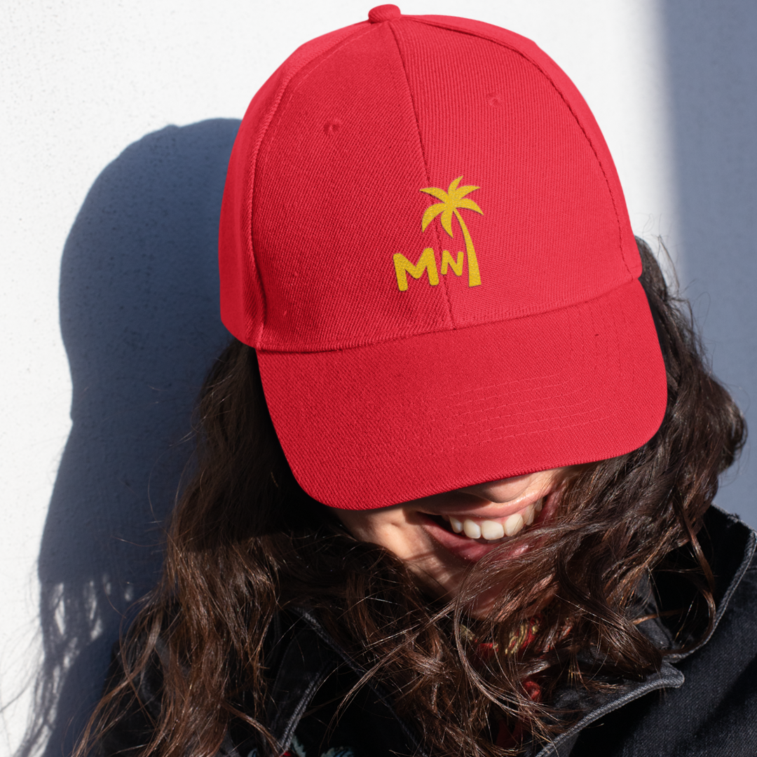 CAP "MONK & NUN PALM" FIRE RED