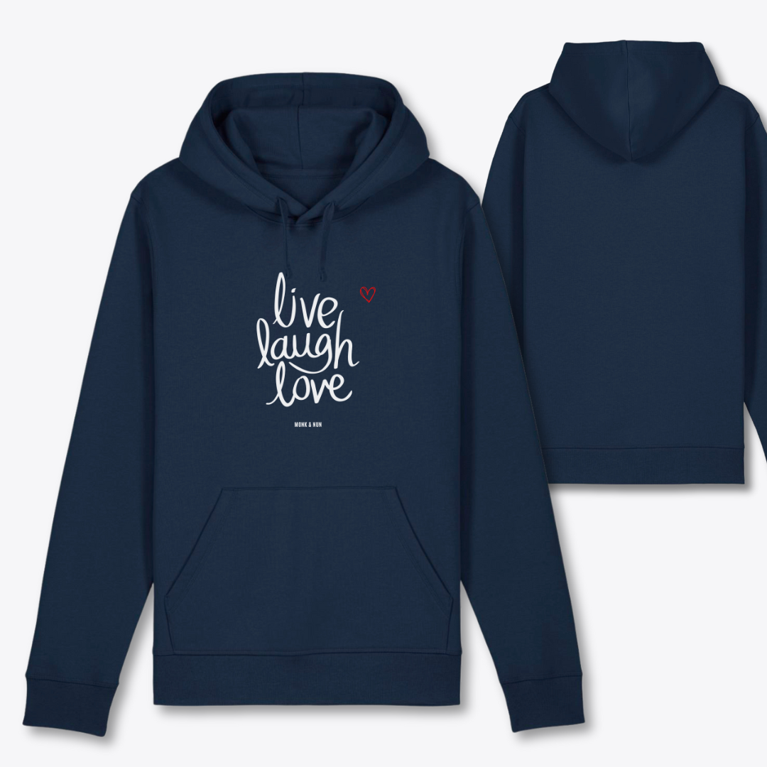 Damen Hoodie regular fit "LIVE LAUGH LOVE"