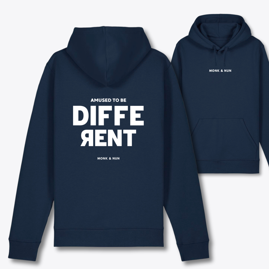 Bio Hoodie Unisex "AMUSED TO BE DIFFERENT"