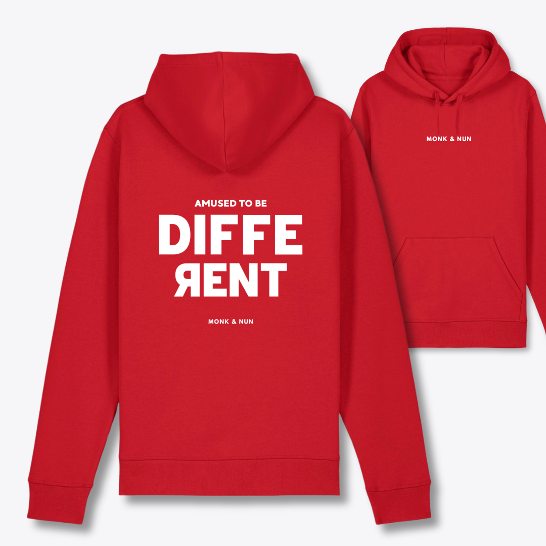 Bio Hoodie Unisex "AMUSED TO BE DIFFERENT"