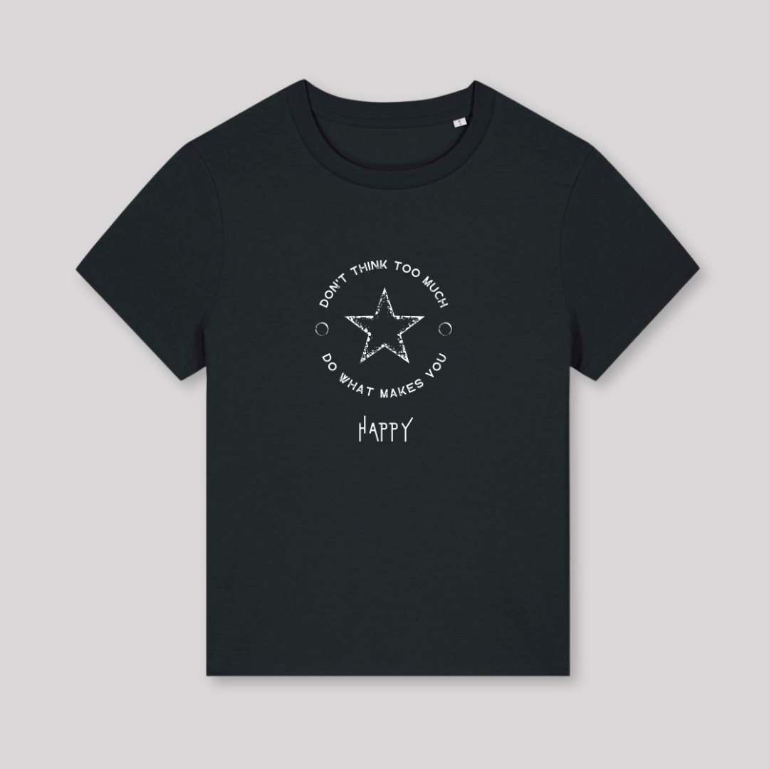 Damen T-Shirt fashion fit "DON'T THINK TOO MUCH"