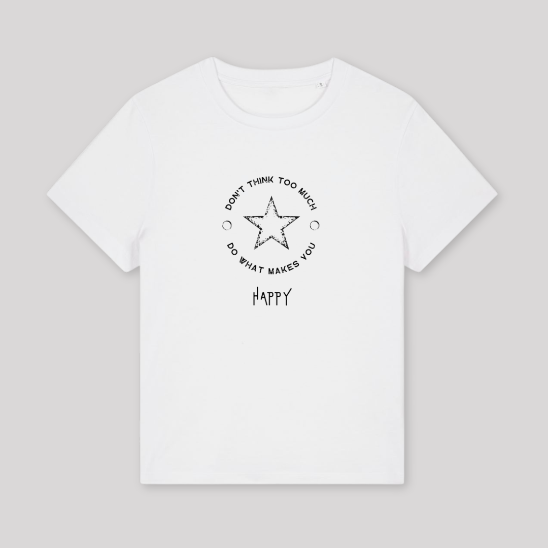 Damen T-Shirt fashion fit "DON'T THINK TOO MUCH"