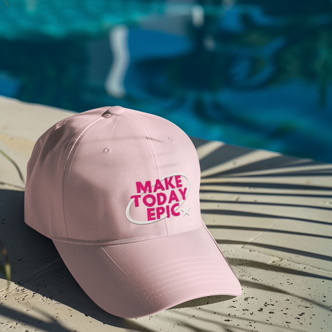 CAP "MAKE TODAY EPIC" PASTEL PINK