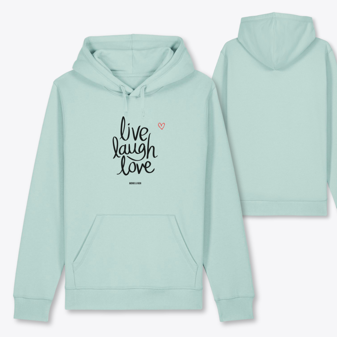 Damen Hoodie regular fit "LIVE LAUGH LOVE"