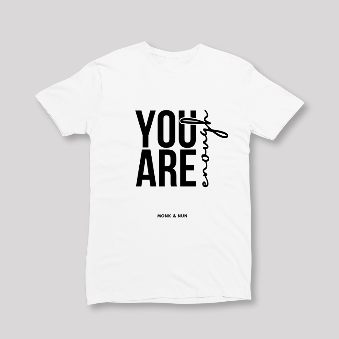 Damen T-Shirt slim fit stretchy "YOU ARE ENOUGH"