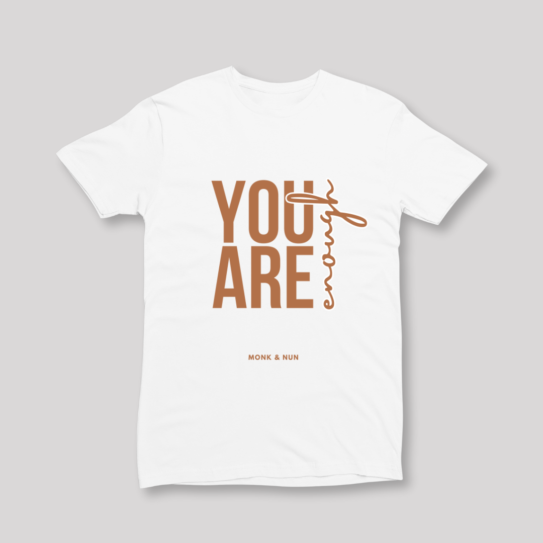 Damen T-Shirt slim fit stretchy "YOU ARE ENOUGH"