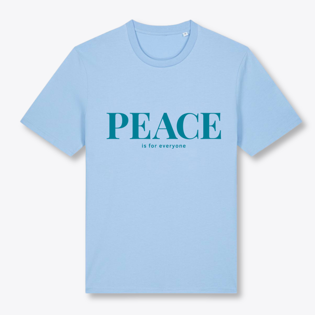 Unisex T-Shirt "PEACE IS FOR EVERYONE" Bio-Baumwolle
