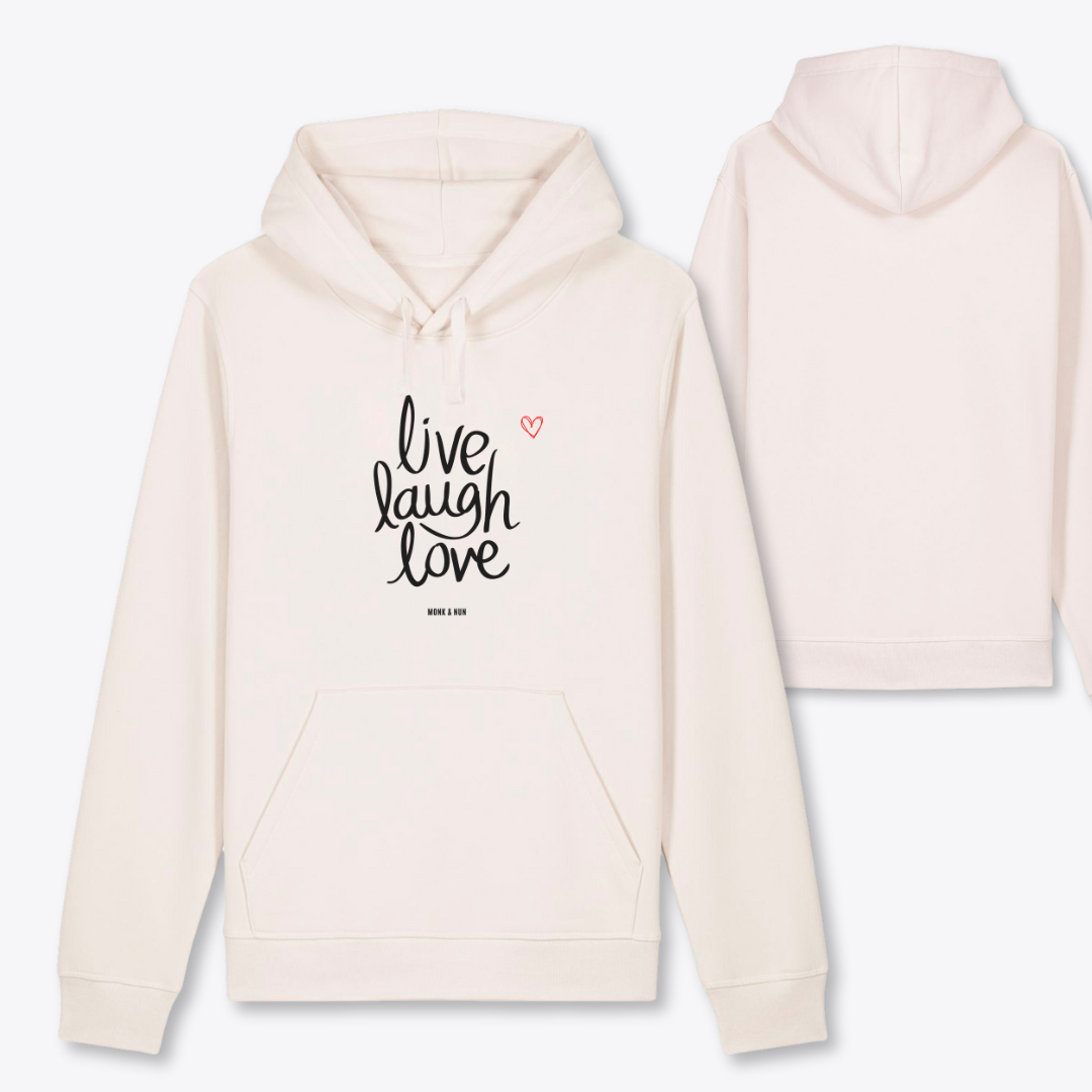Damen Hoodie regular fit "LIVE LAUGH LOVE"
