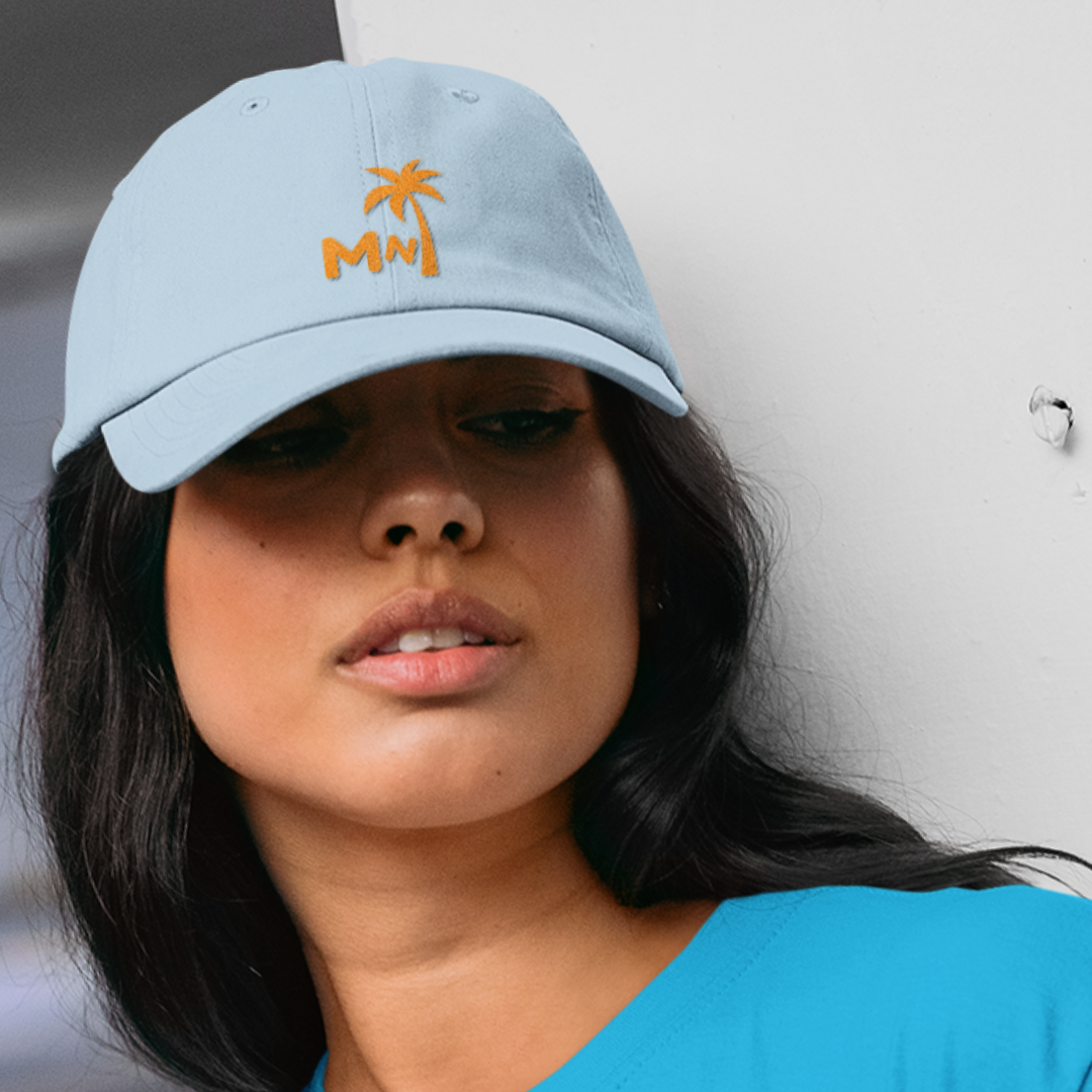 CAP "MONK & NUN PALM" PASTEL BLUE