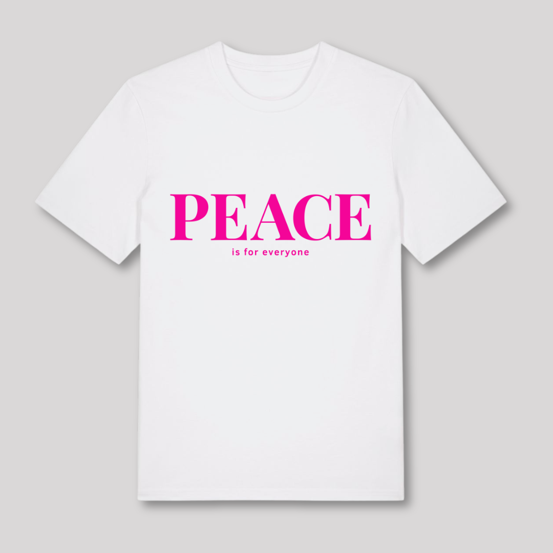 Unisex T-Shirt "PEACE IS FOR EVERYONE" Bio-Baumwolle