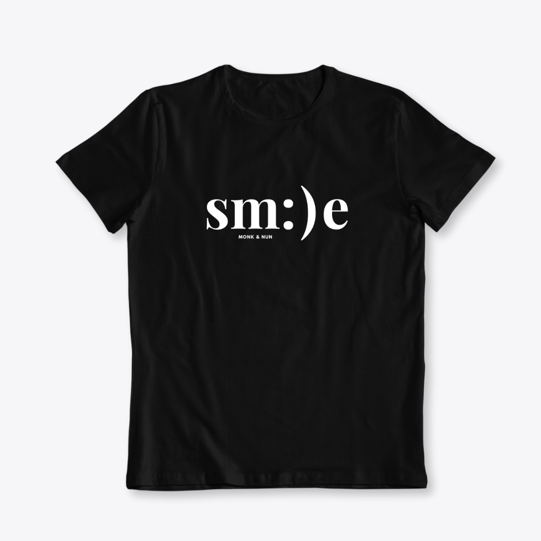 Damen T-Shirt slim fit stretchy "SMILE"