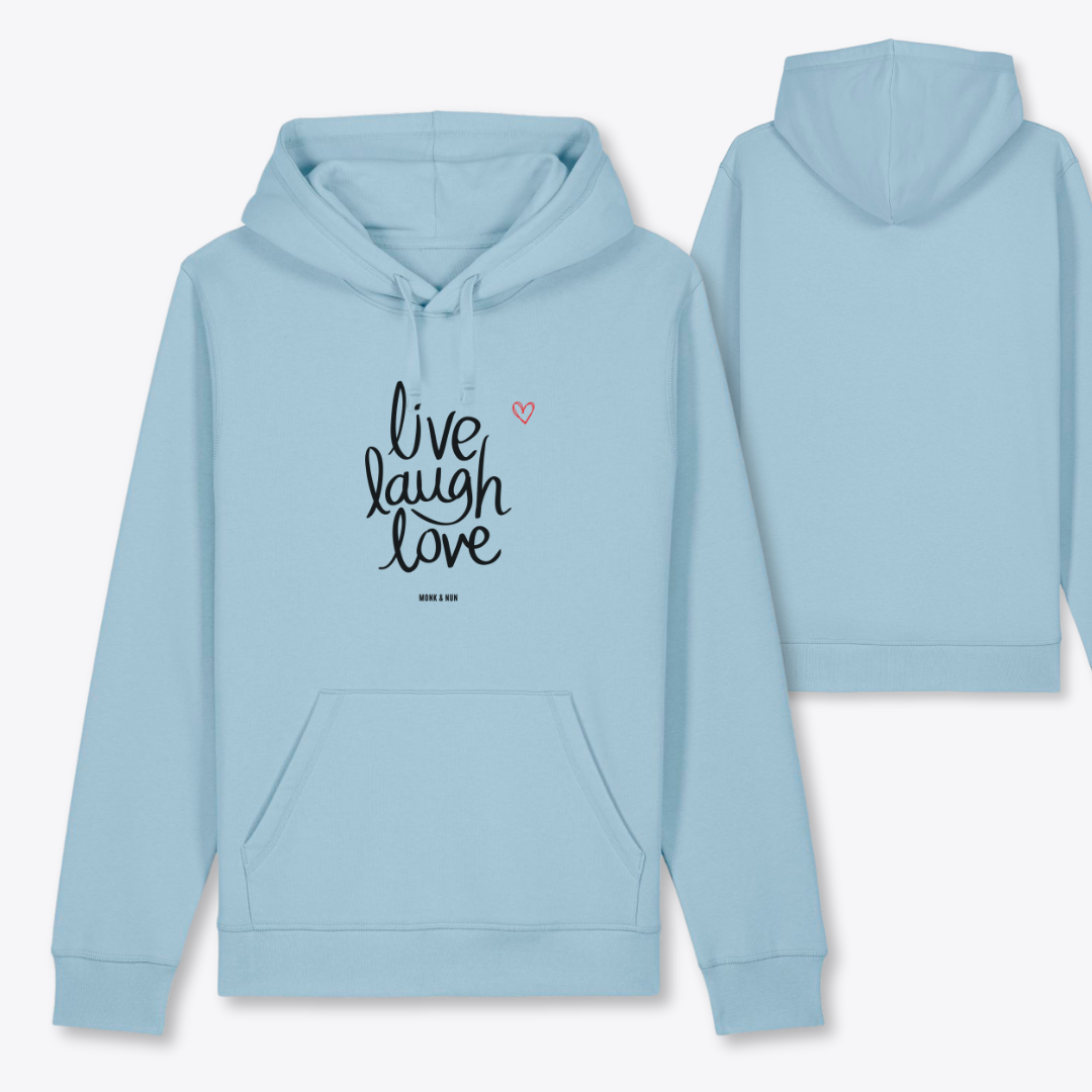 Damen Hoodie regular fit "LIVE LAUGH LOVE"