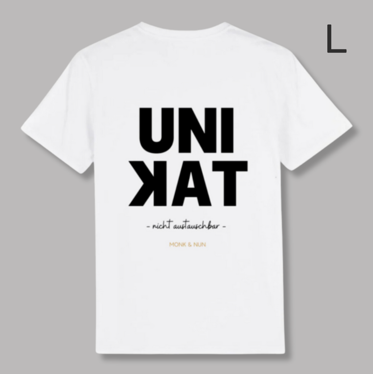 BD-Unisex T-Shirt "UNIKAT-BACKPRINT" dickere Qualität