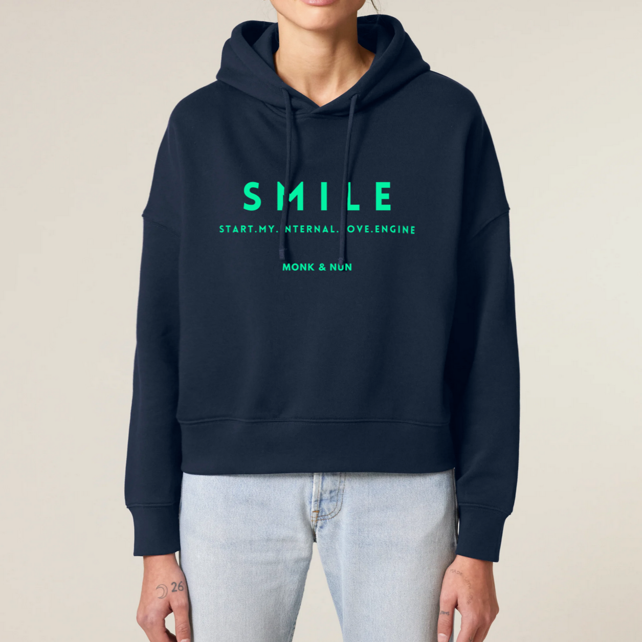 Boxcut Hoodie "SMILE"