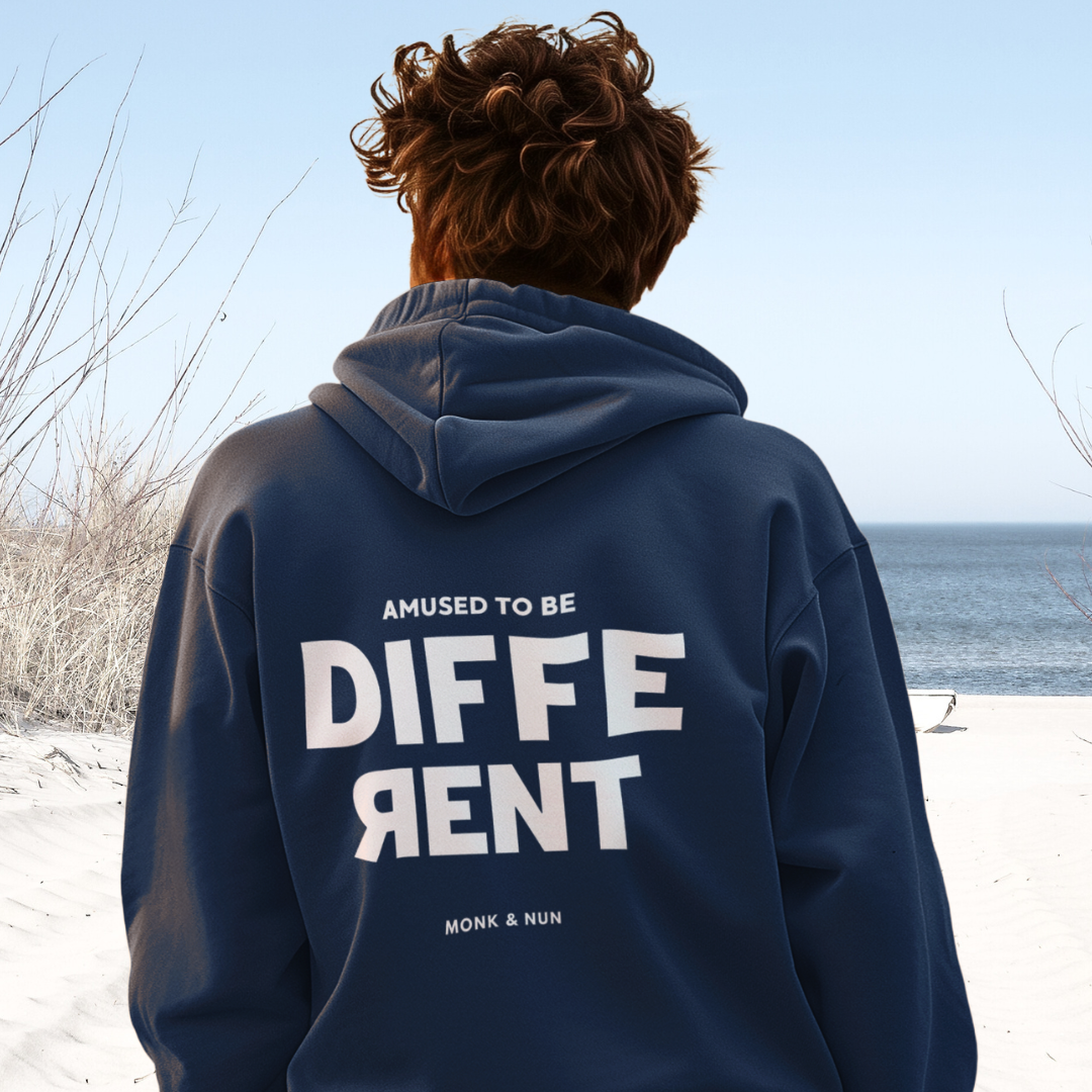 Bio Hoodie Unisex "AMUSED TO BE DIFFERENT"