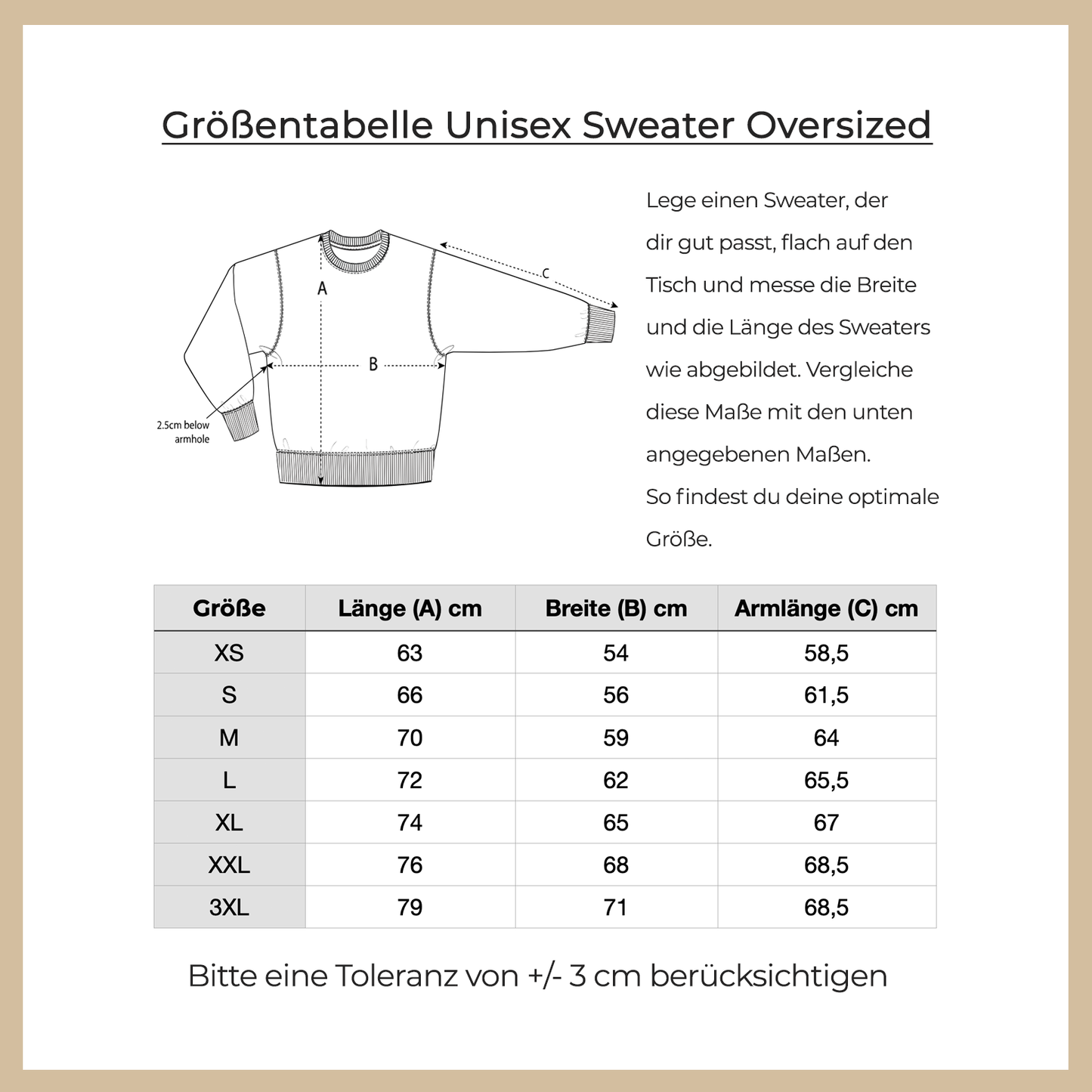 Unisex Sweater oversized "LOVE IS IN YOUR SMILE"