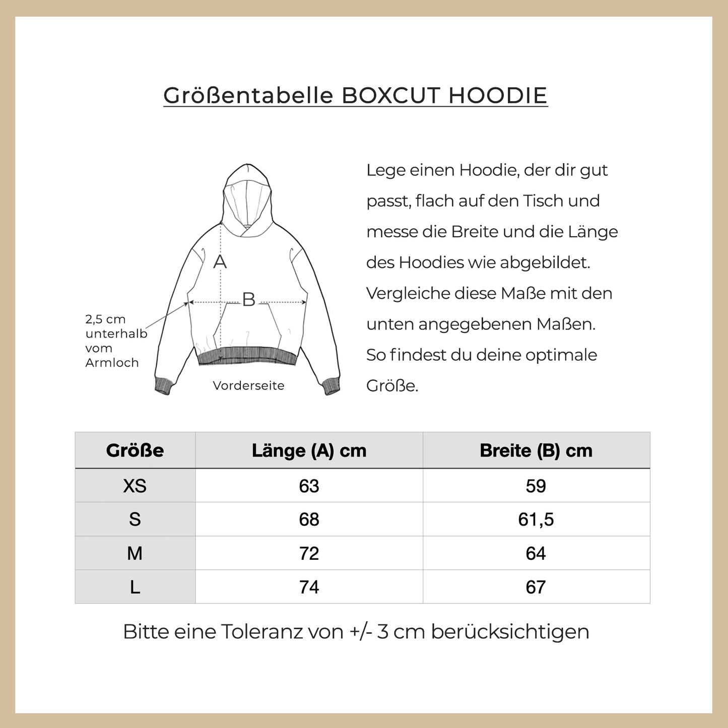 Oversized Boxcut Hoodie "JUST FEEL GOOD"