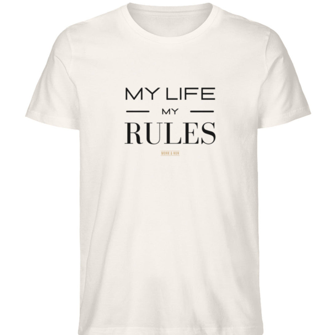 Herren T-Shirt Bio-Baumwolle "MY LIFE MY RULES"