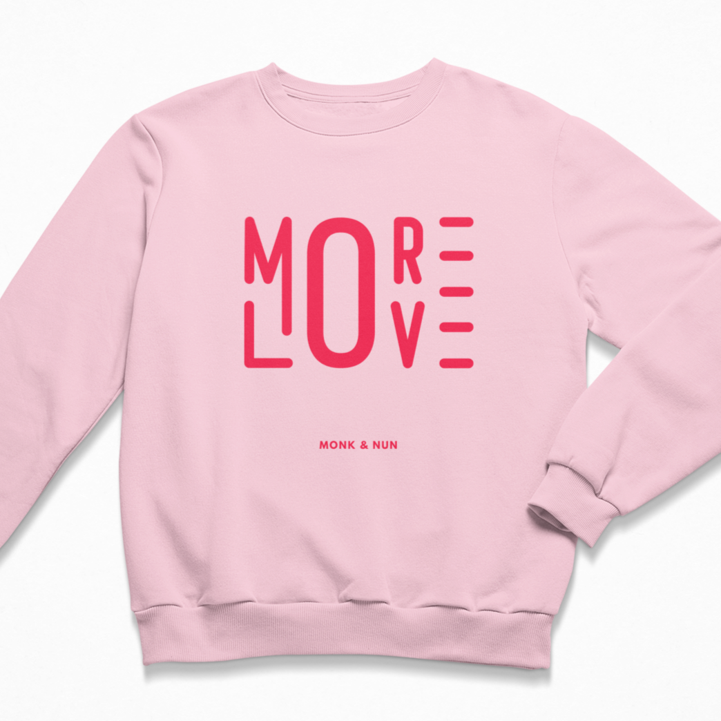Damen Sweater regular fit "MORE LOVE"