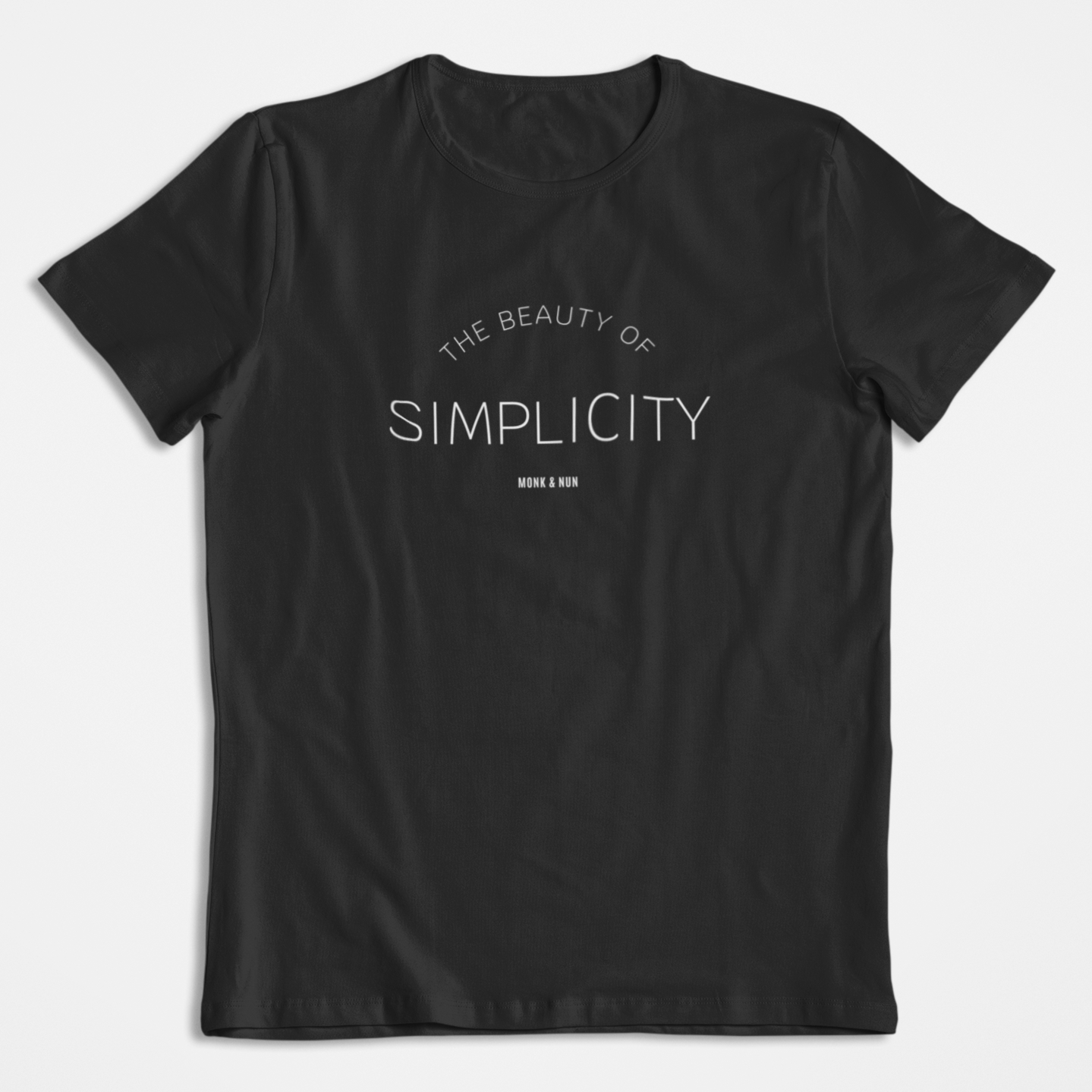 Damen T-Shirt loose fit "THE BEAUTY OF SIMPLICITY" Bio-Baumwolle