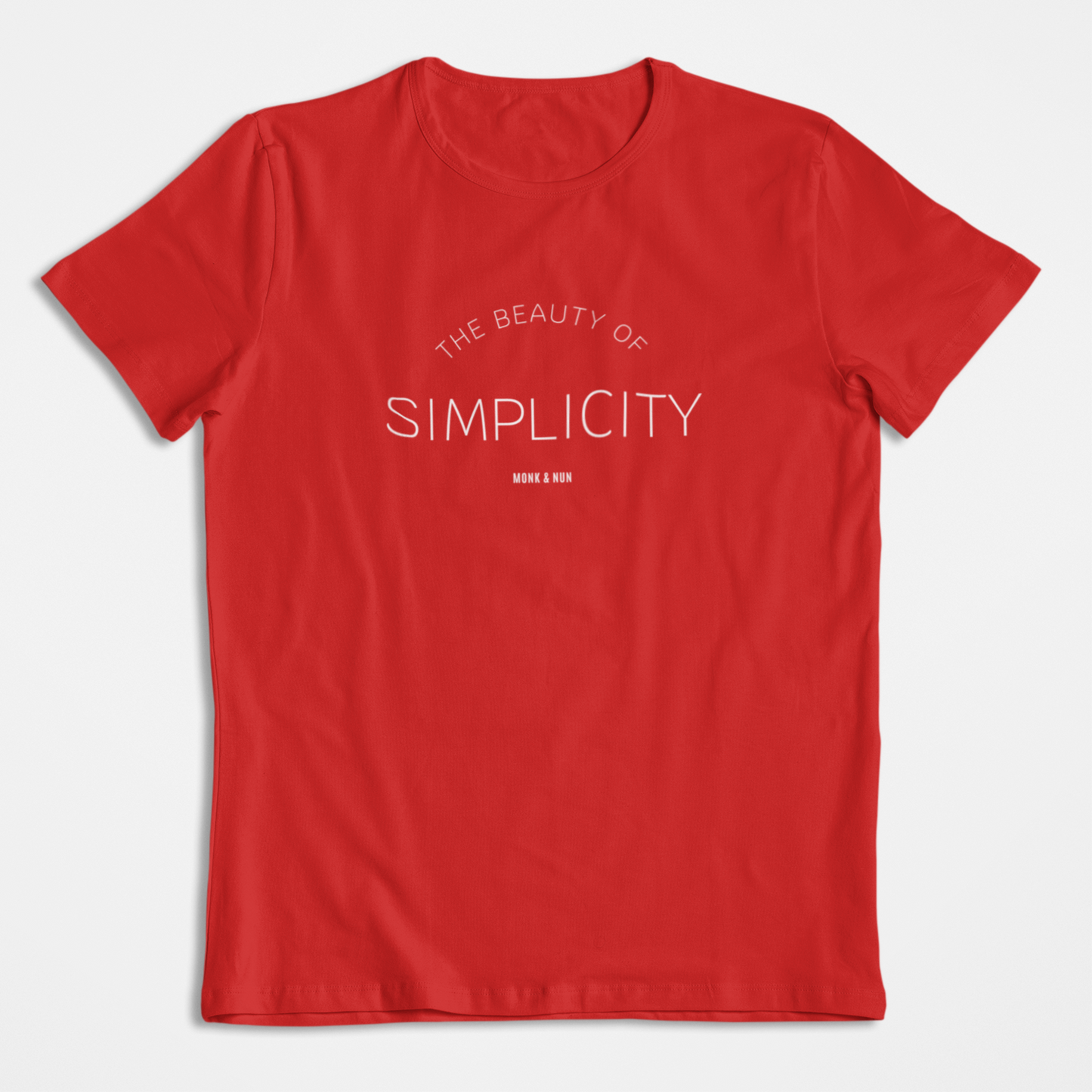 Damen T-Shirt loose fit "THE BEAUTY OF SIMPLICITY" Bio-Baumwolle