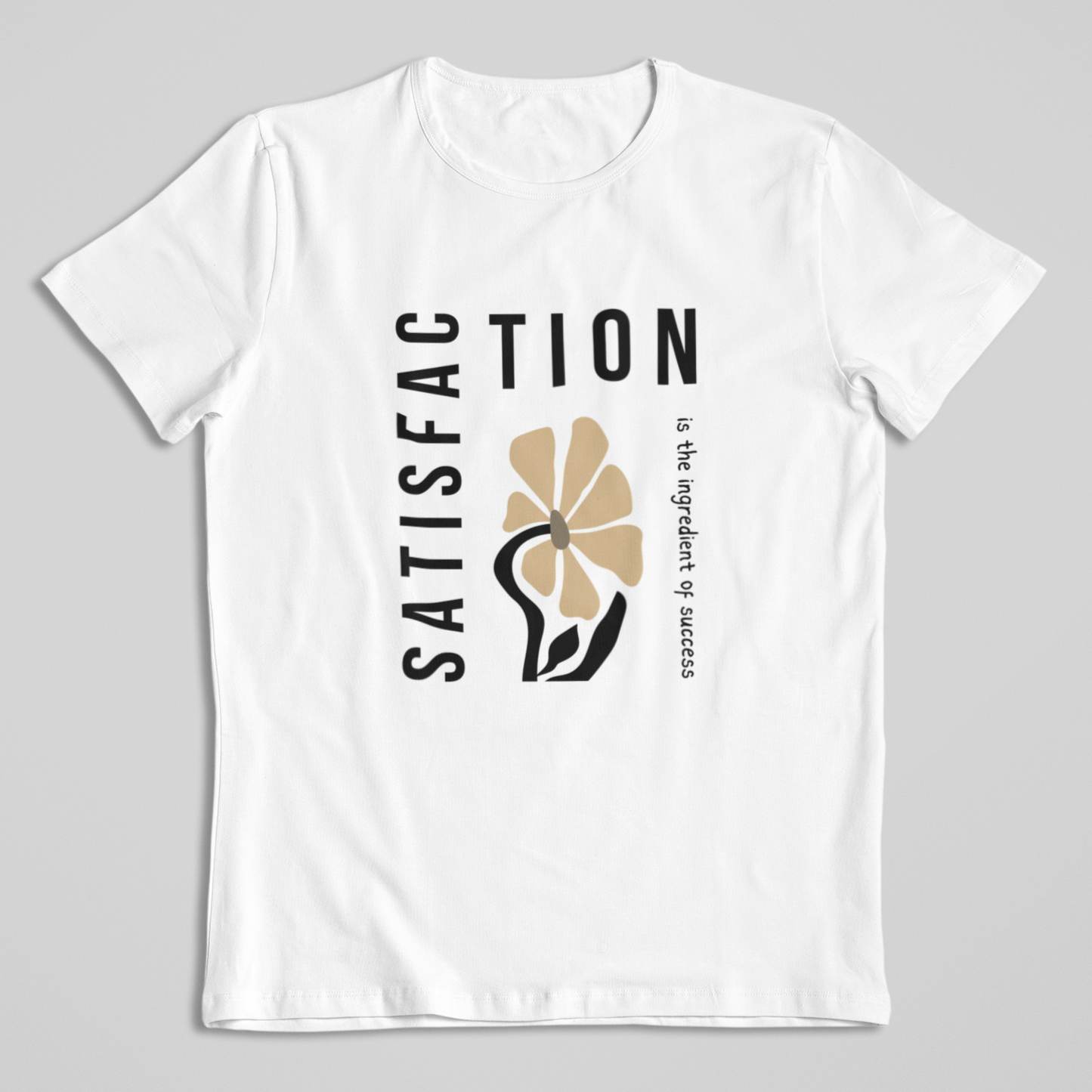 Damen T-Shirt loose fit "SATISFACTION" Bio-Baumwolle