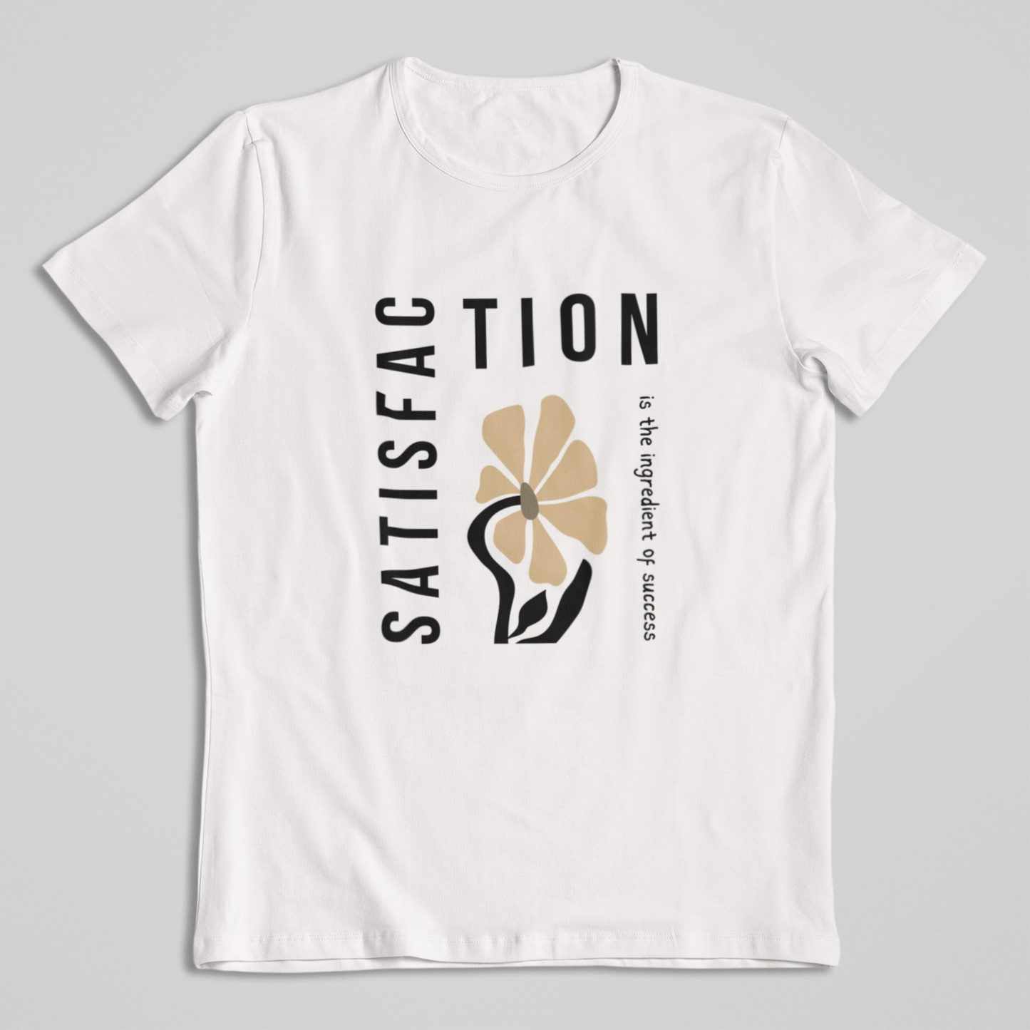 Damen T-Shirt loose fit "SATISFACTION" Bio-Baumwolle