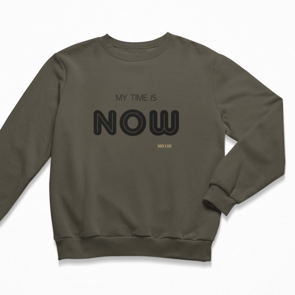 Damen Sweater regular fit "MY TIME IS NOW"