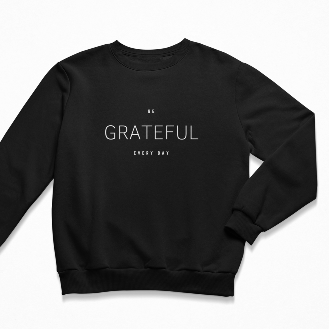 Damen Sweater regular fit "BE GRATEFUL EVERY DAY"