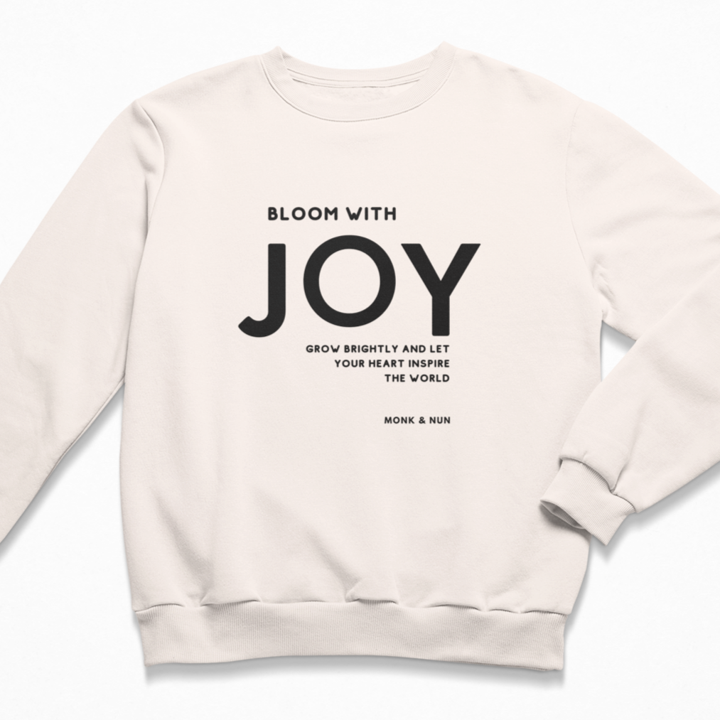 Damen Sweater regular fit "BLOOM WITH JOY"