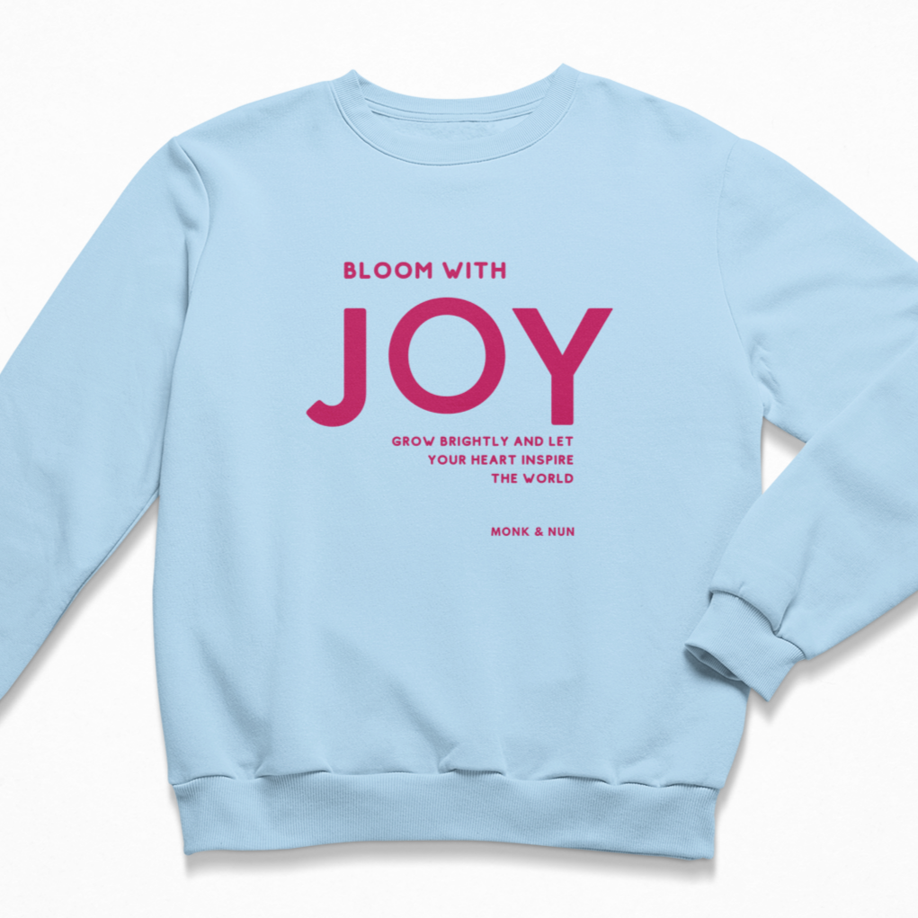 Damen Sweater regular fit "BLOOM WITH JOY"