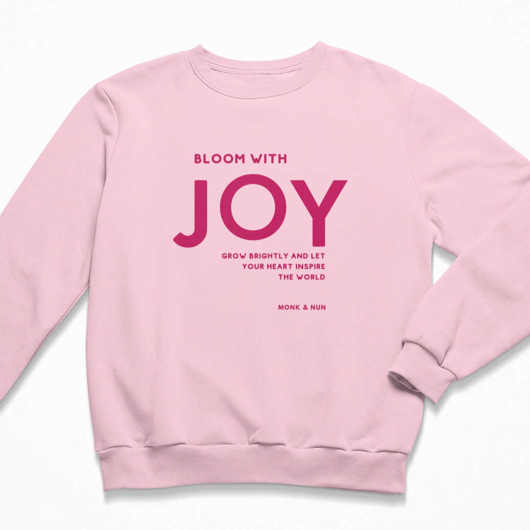 Damen Sweater regular fit "BLOOM WITH JOY"