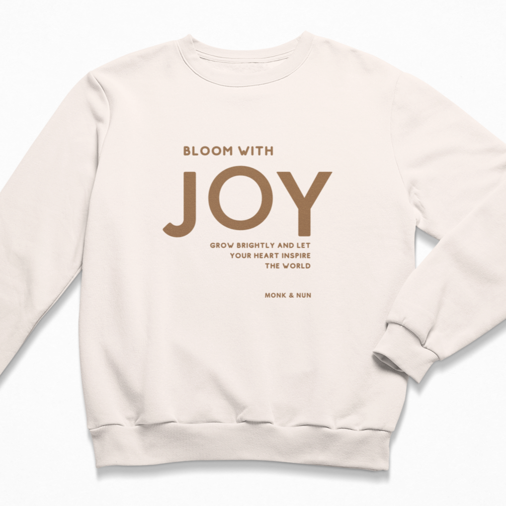 Damen Sweater regular fit "BLOOM WITH JOY"