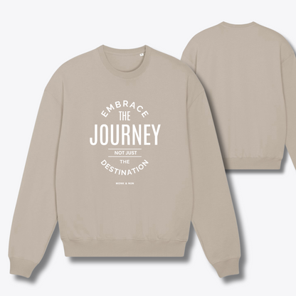 Damen Sweater oversized fit "EMBRACE THE JOURNEY..."
