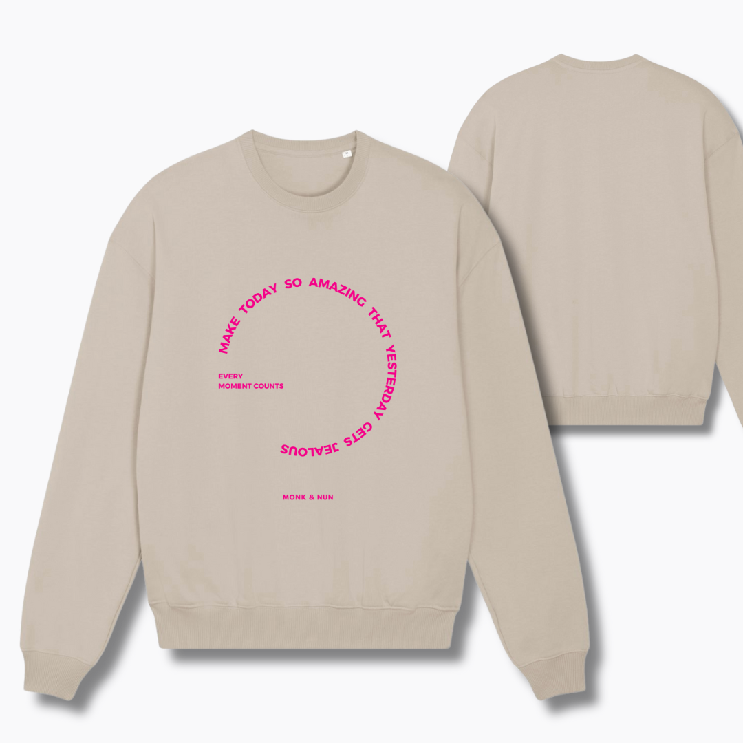 Damen Sweater oversized fit "MAKE TODAY SO AMAZING..."