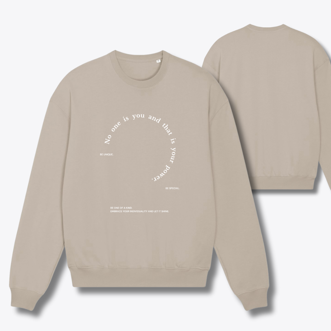 Damen Sweater oversized fit "NO ONE IS YOU..."