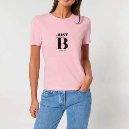 Damen T-Shirt slim fit stretchy "JUST BE"