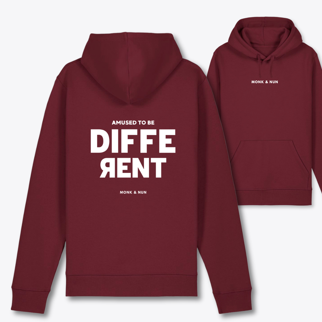 Bio Hoodie Unisex "AMUSED TO BE DIFFERENT"
