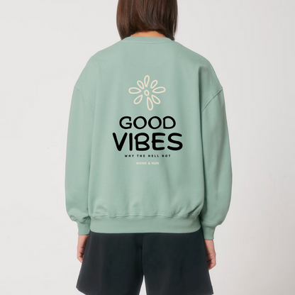 Damen Sweater oversized fit "GOOD VIBES"