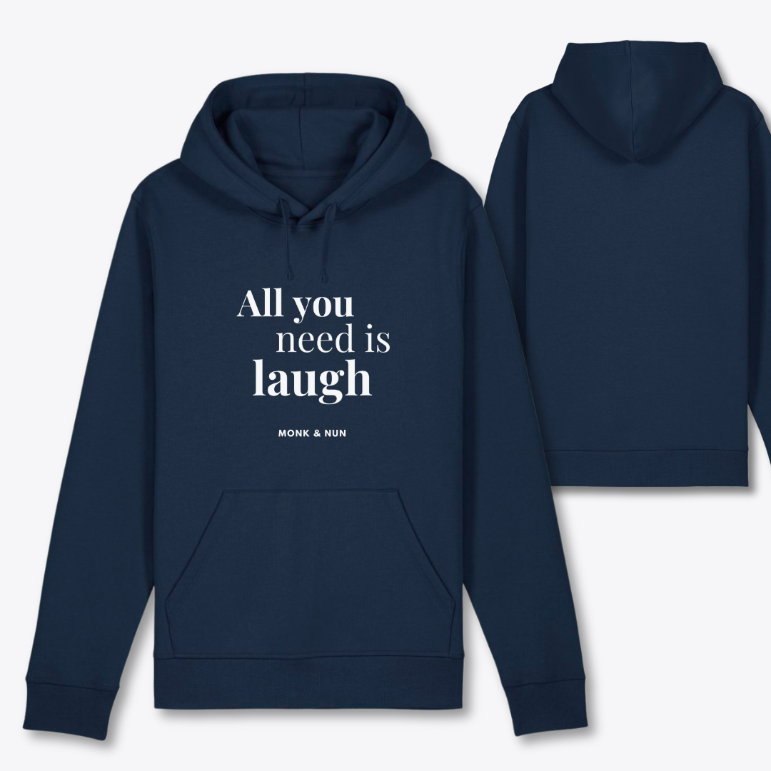 Damen Hoodie regular fit "ALL YOU NEED IS LAUGH"