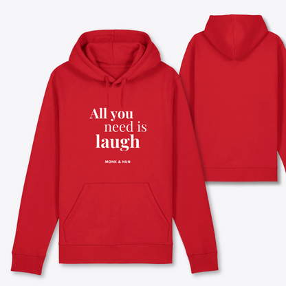 Damen Hoodie regular fit "ALL YOU NEED IS LAUGH"
