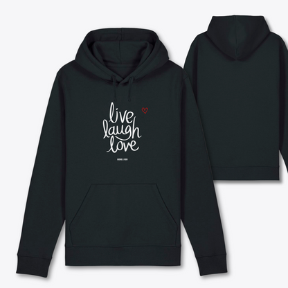 Damen Hoodie regular fit "LIVE LAUGH LOVE"