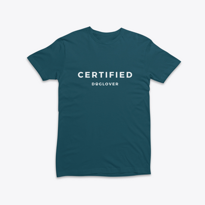 Damen T-Shirt slim fit stretchy "CERTIFIED DOGLOVER"