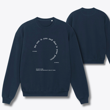 Damen Sweater oversized fit "NO ONE IS YOU..."