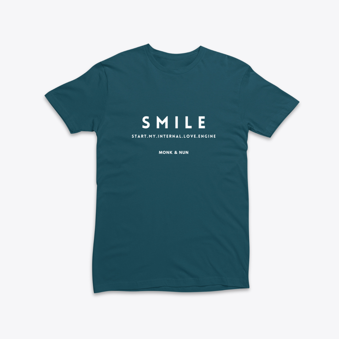 Damen T-Shirt slim fit stretchy "SMILE - START MY INTERNAL LOVE ENGINE"